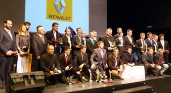 Entrega de premios a los pilotos de Renault en competiciones de 2012