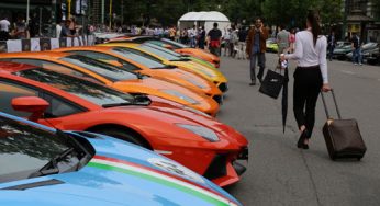 Concentración de Lamborghini en Milán