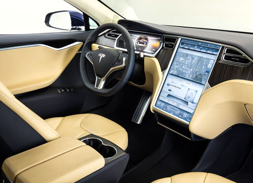 Tesla Model S (interior)