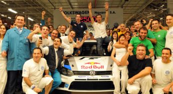 Sébastien Ogier visita Volkswagen Navarra, fabricante del Polo R WRC