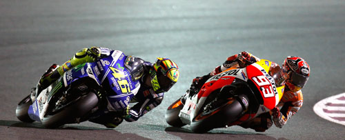 Márquez y Rossi MotoGP