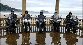 Vitin, Mc Bauman, Zabaleta, Agote y Zabala, cinco viajeros en moto, ‘ochenta vueltas al mundo’, en la News BMW Riders