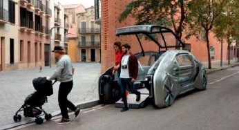 El concept Renault EZ-GO, una ventana abierta sobre la movilidad urbana y compartida del futuro, en el Salón de Ginebra
