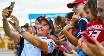 Los pilotos “calientan“ el Gran Premio de Aragón de MotoGP