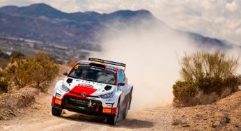 Alejandro Cachón, del Toyota Gazoo Racing Spain, se sube al podio en el debut del GR Yaris Rally2