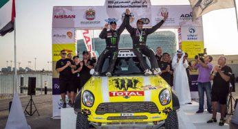 Nani Roma, en coches, y Marc Coma, en motos, vencedores de la Abu Dhabi Desert Challenge