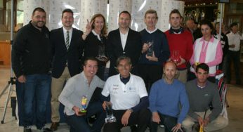 Manuel Álvarez y Francisco Gómez, ganadores del Torneo Citycar Sur de Golf