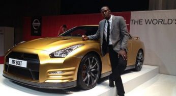 Un Nissan GT-R de color oro para Usain Bolt