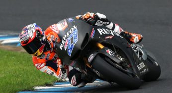 La lluvia acorta el test de Casey Stoner
