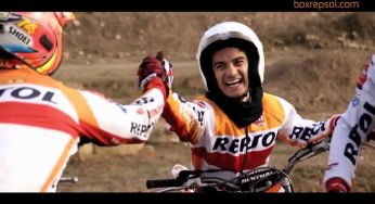 Marc Márquez y Dani Pedrosa, trialeros por un día