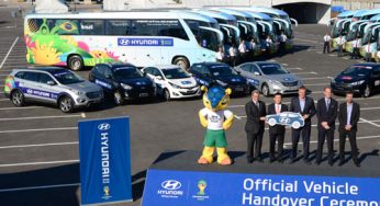 Ya está en marcha la flota de vehículos de Hyundai para el Mundial de Brasil