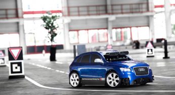 Nueva competición de vehículos a escala de Audi de conducción autónoma