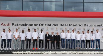 Los jugadores del Real Madrid de baloncesto reciben sus nuevos Audi