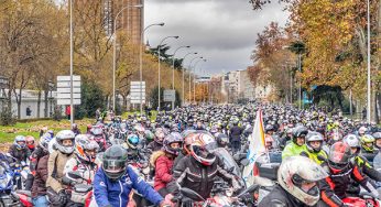 Miles de moteros invaden las calles de Madrid para decirle a la alcaldesa “Madrid en moto sí”