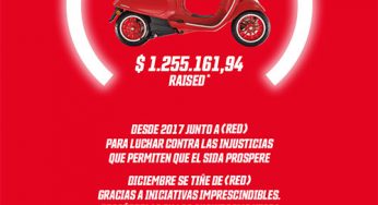 Las Vespa que se visten de RED incluyen un cheque en accesorios de 400 euros durante todo el mes de diciembre