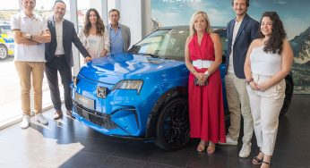 El nuevo Alpine A290, 100% eléctrico, presentado en Qualitauto, concesionario de la marca francesa en la Comunidad de Madrid