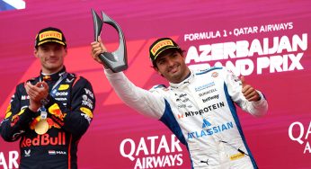 Carlos Sainz logra un histórico tercer puesto en Bakú y devuelve a Williams al podio